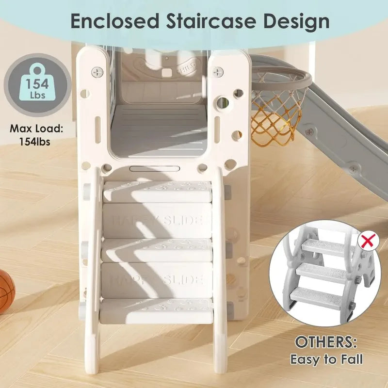 Indoor Outdoor Toddler's Slide Playset