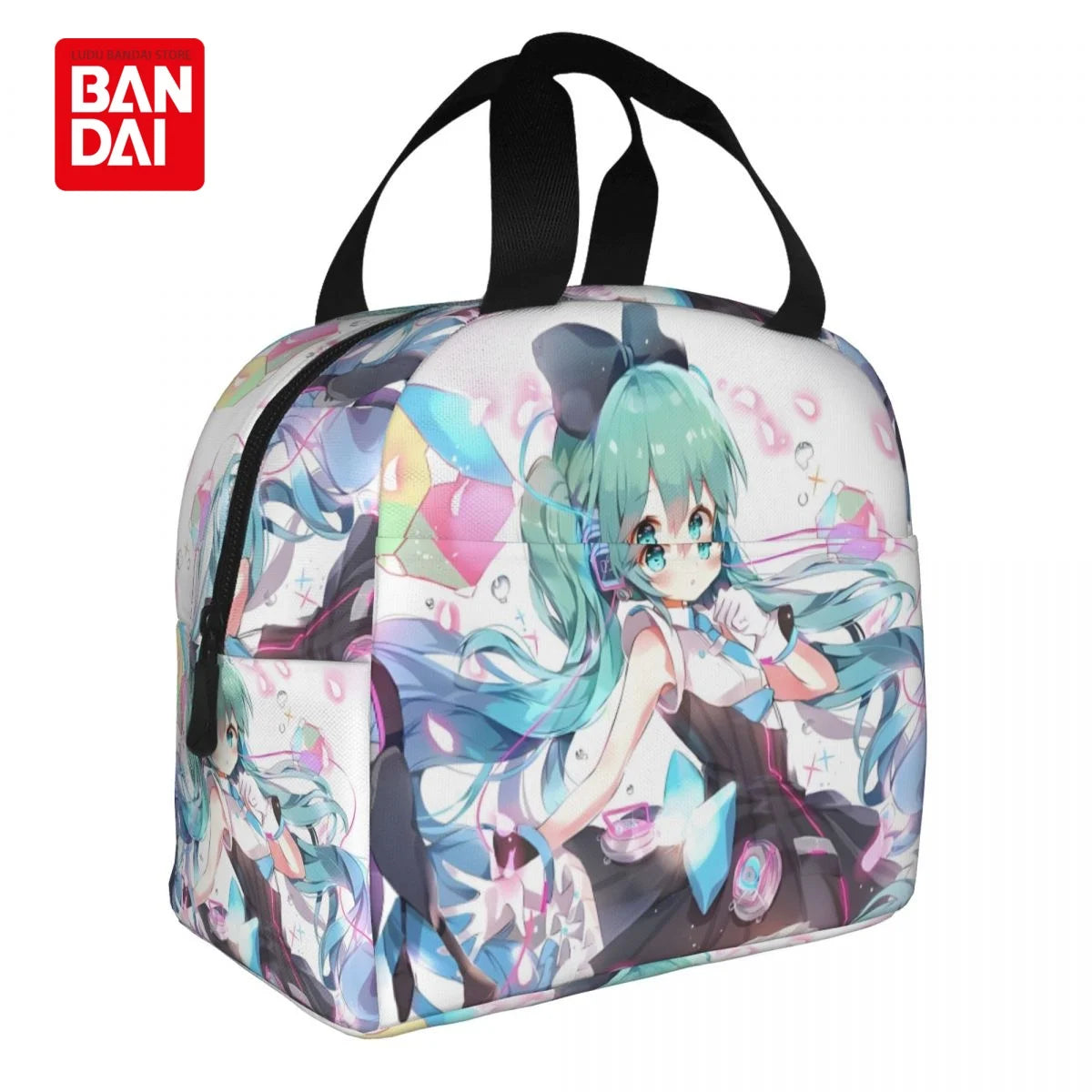 Hatsune Miku Insulated Lunch Bag for School Kids Office Sac Lunch Portable Thermal Cooler Lunch Box Handbag Gift