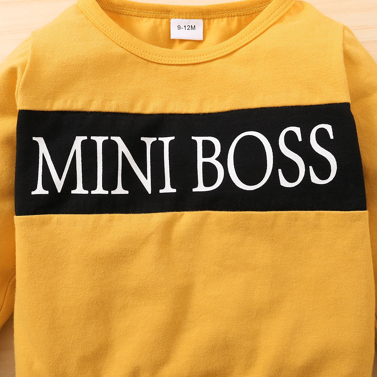 MINI BOSS Baby Long Sleeve Top + Pants Outfit
