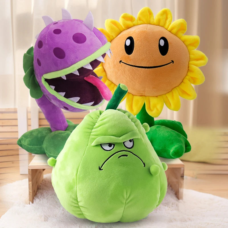 Plants vs Zombies Sunflower Peashooter Coconut Plush Doll Toy Pillow Toy Figures Soft Large Zombie Pillow Kid Christmas Gifts