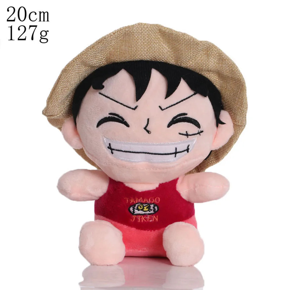 Japanese Anime One Piece 25cm Original Plush Toys CartoonFigure Luffy Chopper Ace Roronoa Zoro Cute Stuffed Doll Kids Xmas Gifts