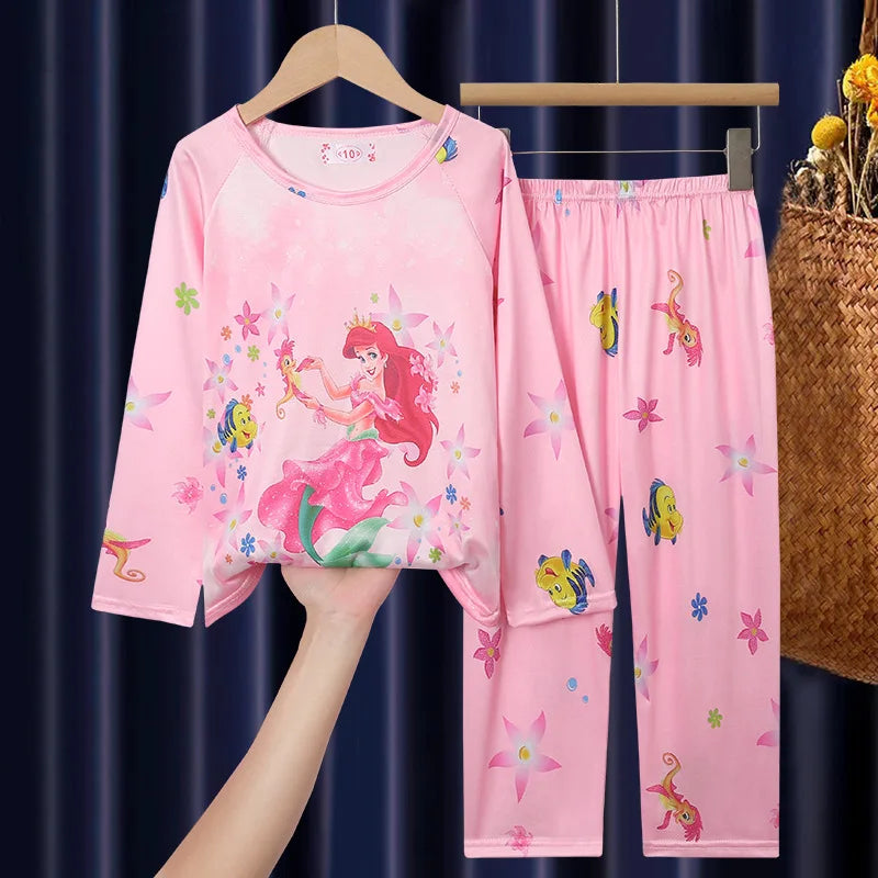 Disney mini mouse Girl's Pink Nightwear Pajama Suits