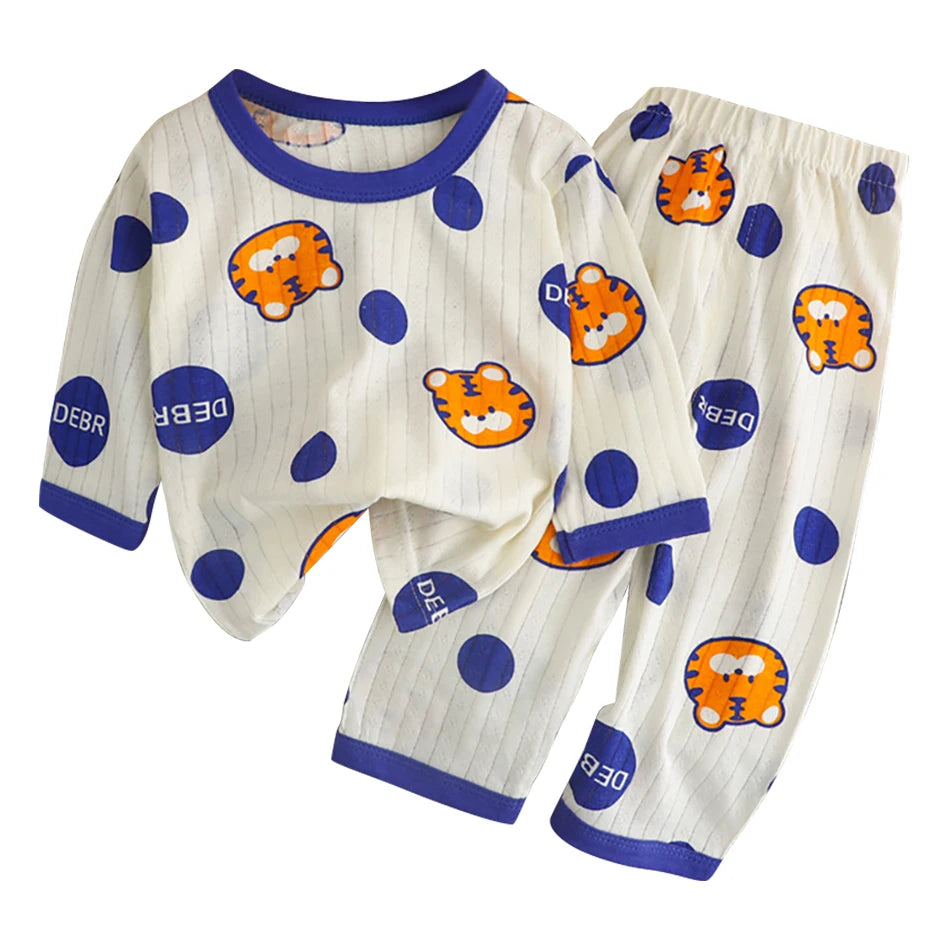 Kid's Long Sleeve Cotton Pajamas Set