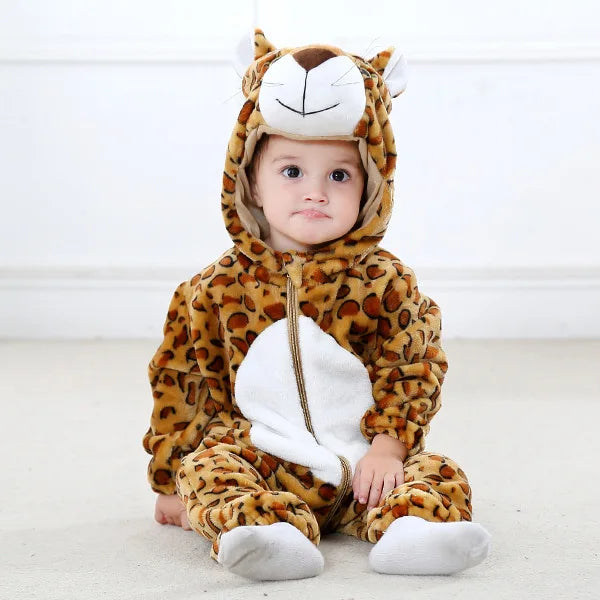 0 1 2 3 4 Years Kigurumi Pajamas for Toddler Baby Clothes Children Outfits Infant Dinosaur Unicorn Cat Monkey Cosplay Costumes