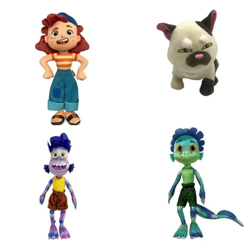 Disney Pixar Movie LUCA 32-45cm Alberto Sea Monster Plush Toy Cartoon Cat Purple Girl Stuffed Animal Toy Kids Christmas Gifts