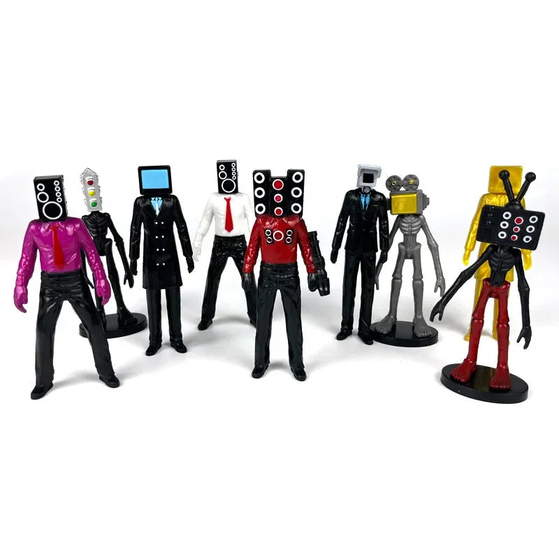 Skibidi Toilet Man Camera Man Figure TV Speaker Man Model Cameraman Funny Doll Action Figures Decorations PVCl Toy Collectible