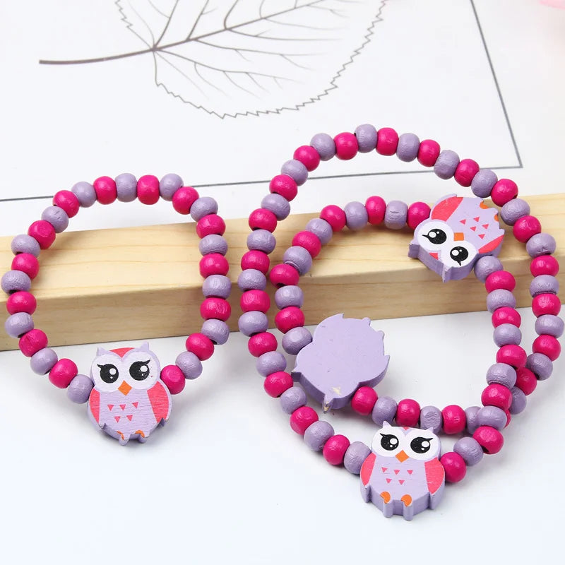 2pcs/Set Clay Beads Necklace Bracelet