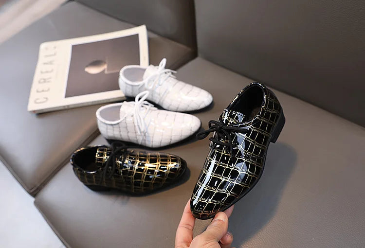 Boy's formal Leather Pointed Toe Shoes