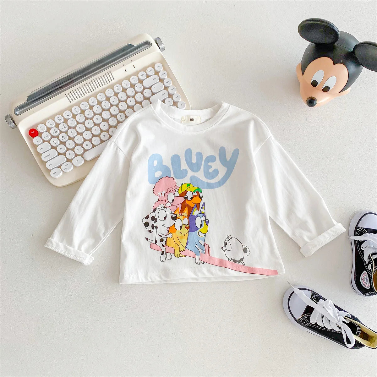 Cartoon Printed Long Sleeve Tops For Kids