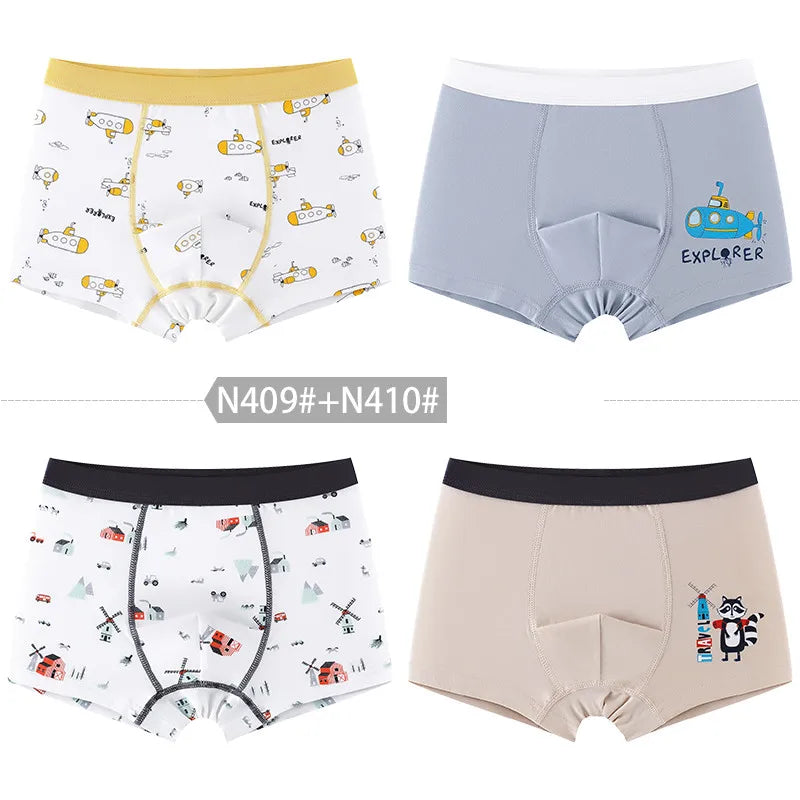 New Arrival Boy's Boxers 4pcs/pack