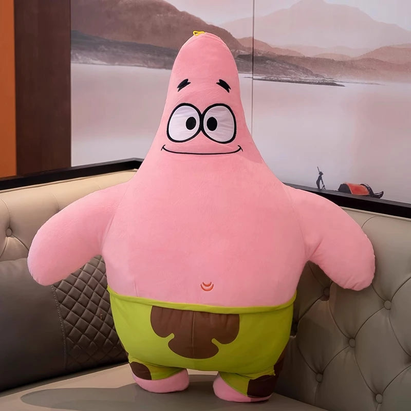 SpongeBob Patrick Star Plush Toy Lovely Stuffed Anime Cartoon Plushies Cuddly Movie Doll Pillow Birthday Gifts