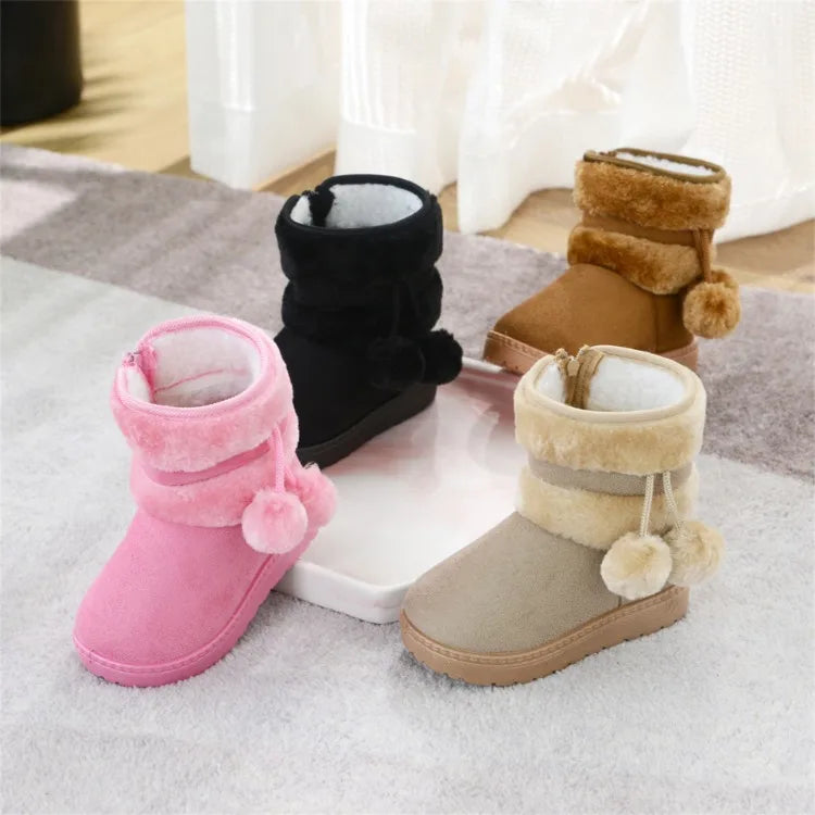 Girl's Comfortable Thick Warm Snow Boots