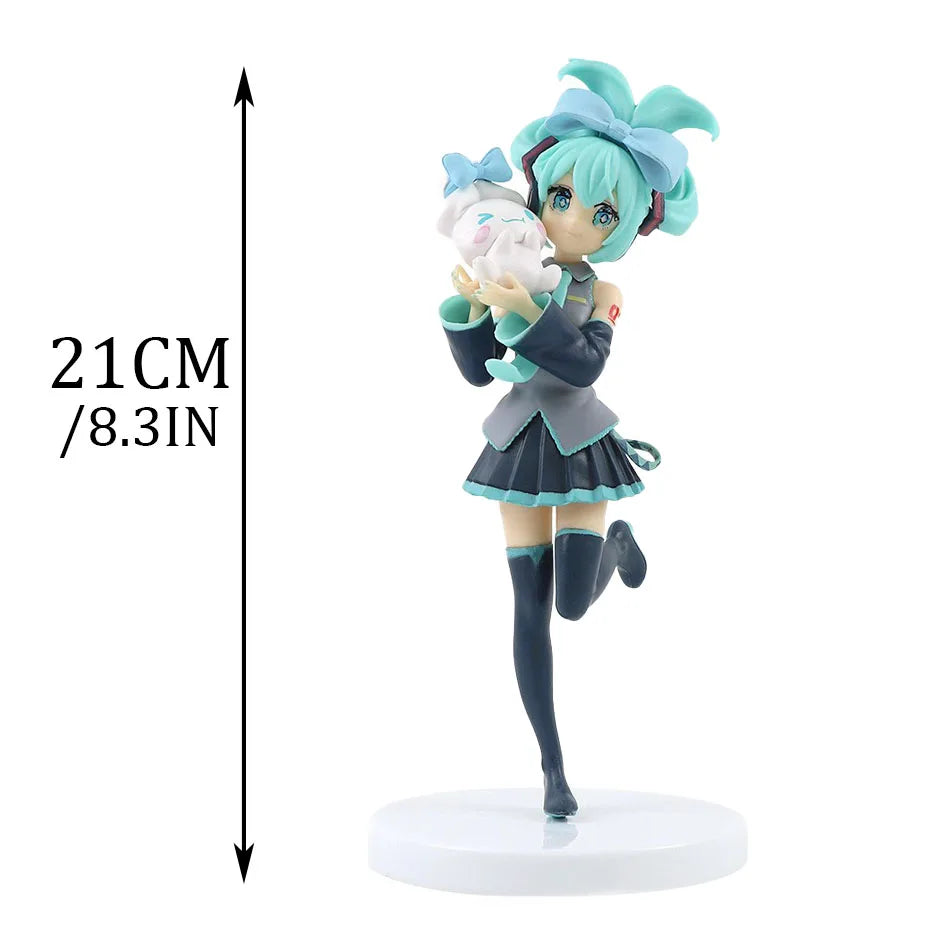 Hatsune Miku Anime 21cm Figure Fashion Subclture Miku Action Figure Christmas Gift PVC Collection Model Doll Toys