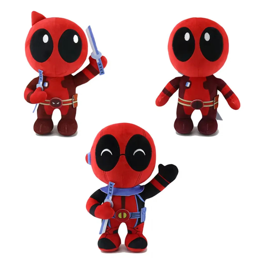 Deadpools Plush Dolls 4 styles New Cartoon 25cm Action Soft Stuffed Throw Pillow 2024 Movie Plush Gifts For Fans Kids Birthday