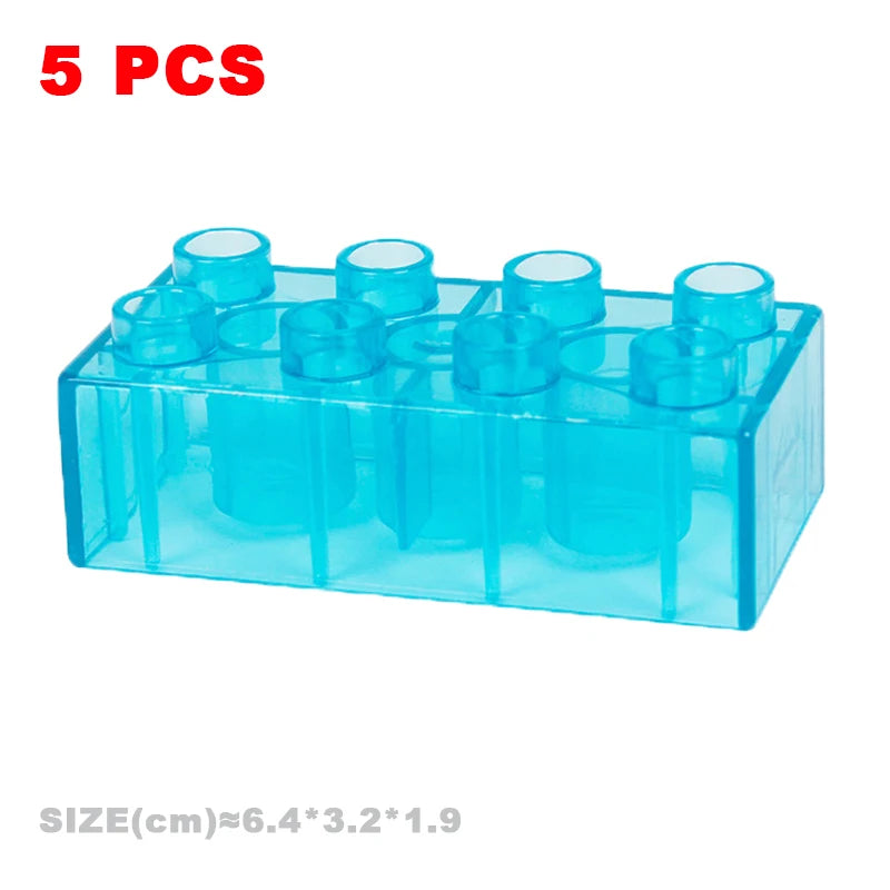 Big Building Blocks Compatible With Duploes Base Bricks Thick Thin Square Assemble Children's DIY Educational Creative Toys