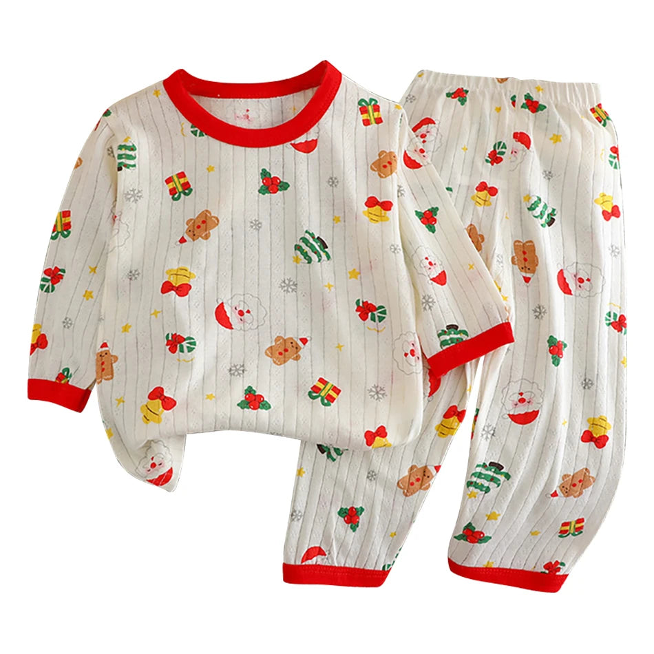 Kid's Long Sleeve Cotton Pajamas Set