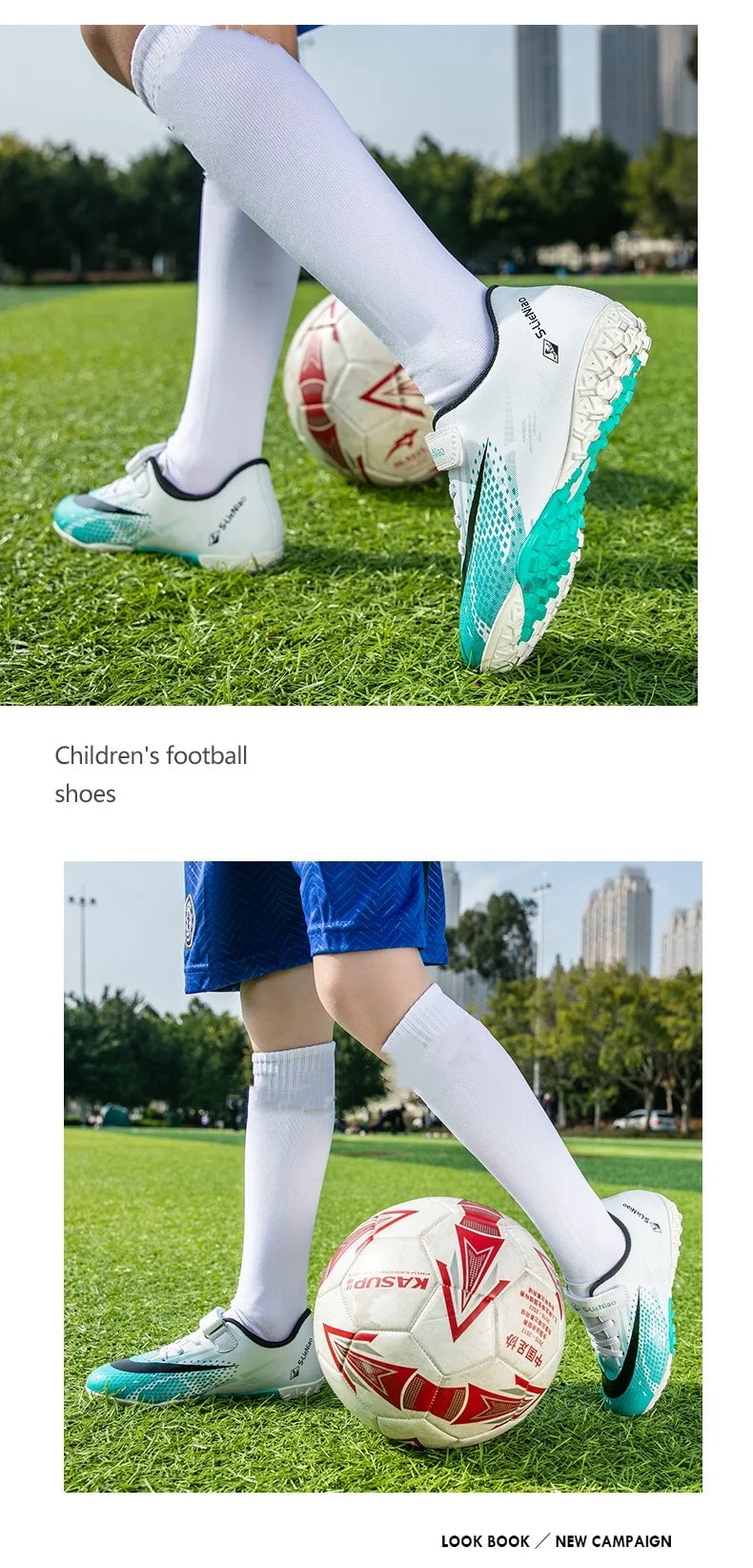 Fashionable Low Cut Children's Professional Football Soccer Shoes