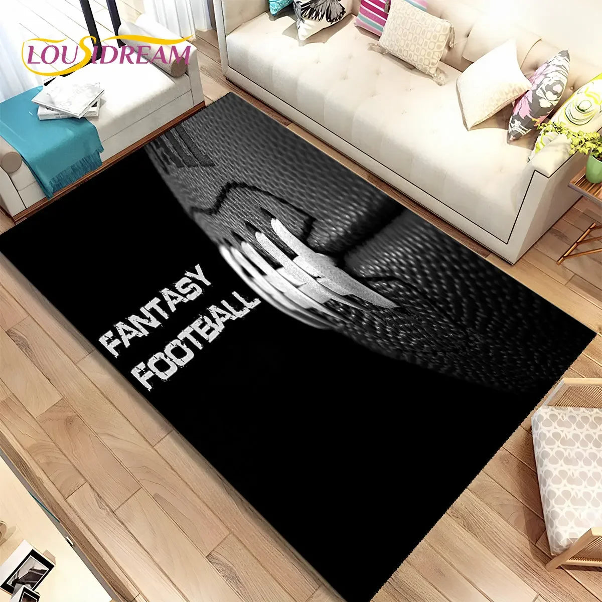 NFL American Football Field Area Rug,Carpet Rug for Living Room Bedroom Sofa Doormat Decoration,kids Play Non-slip Floor Mat
