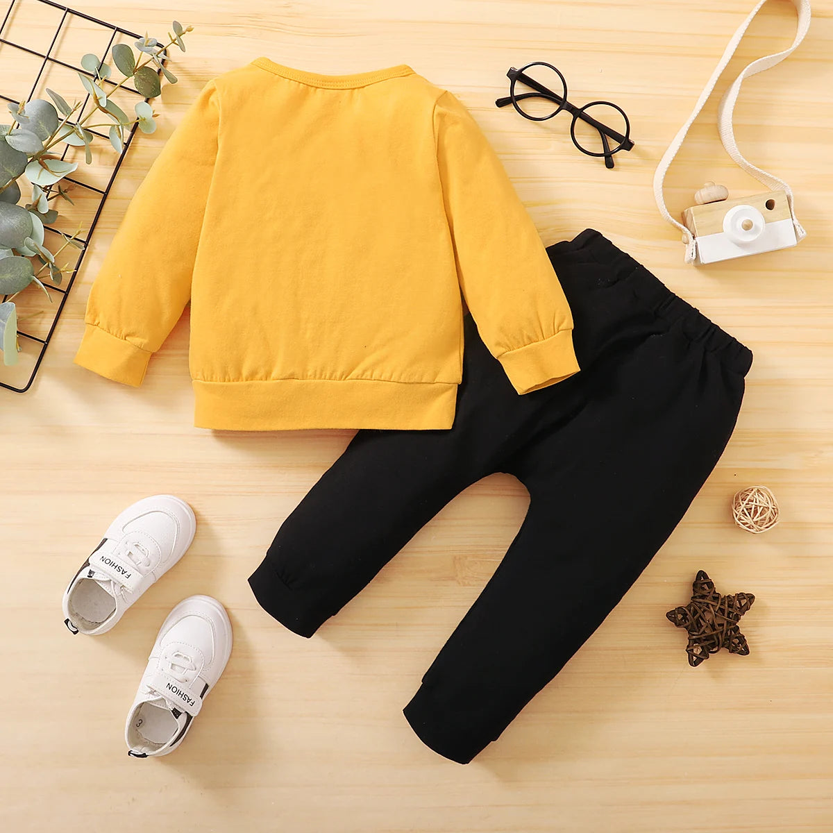 MINI BOSS Baby Long Sleeve Top + Pants Outfit
