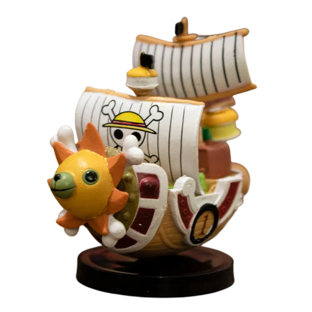 One Piece Anime Ship Figure 7cm Luffy Model Toy Mini Boat Assembled Model Action Figure Super Cute