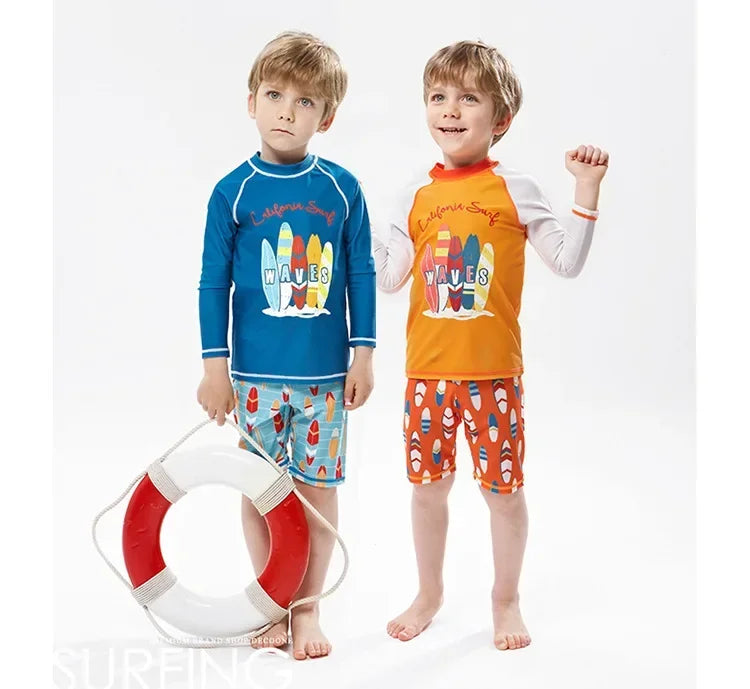 Kid's Cartoon Print Swimwear