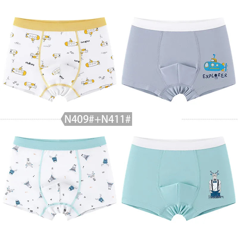 New Arrival Boy's Boxers 4pcs/pack