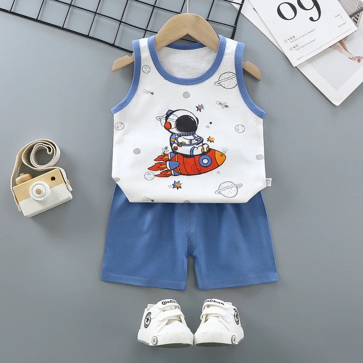 Kid's sports Cotton Tank Top Shorts