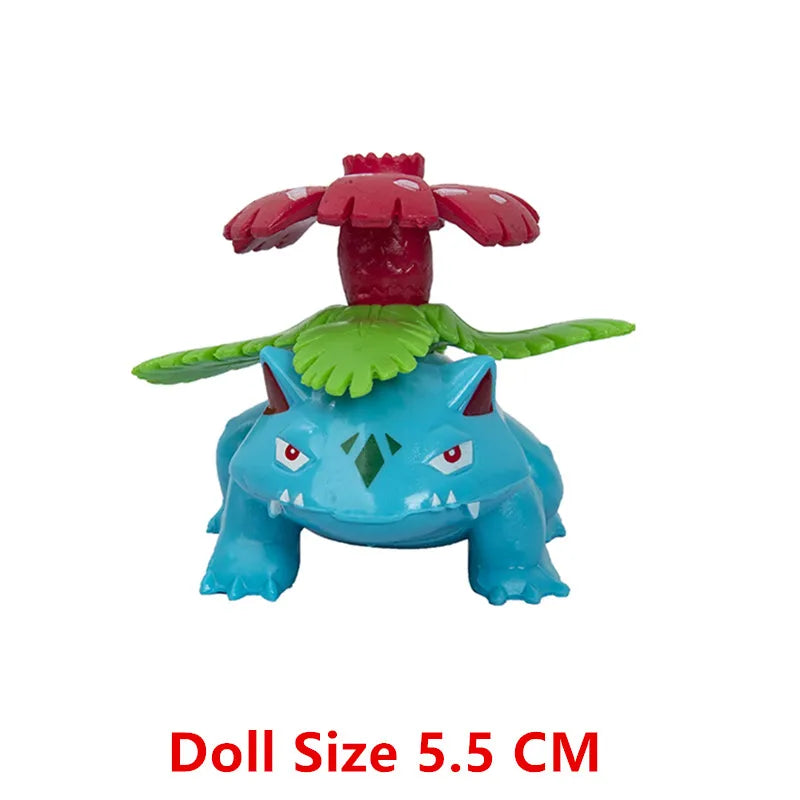 Pokemon Cartoons Movie Anime Figure 4-13Cm Pikachu Mewtwo Charmander Blastoise Gurado Pet Action Model Toy Gifts