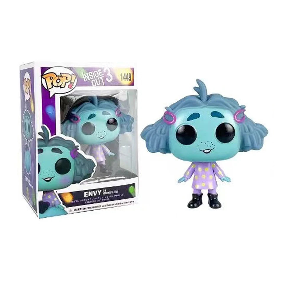 anime INSIDE OUT 2 pop figure 10cm action toys cartoon movie joy anxiety anger sadness disgust fear model statuettes pvc doll