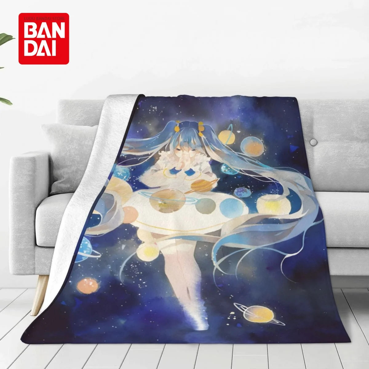 Bandai Hatsune Miku Throw Blanket on Bed Sofa Air Condition Sleeping Cover Bedding Throws Bedsheet For Kids