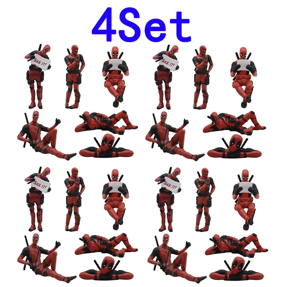 Deadpool 3 movie Deadpool & Wolverine Figure Toy Doll Model Decoration For Kid Birthday Gifts