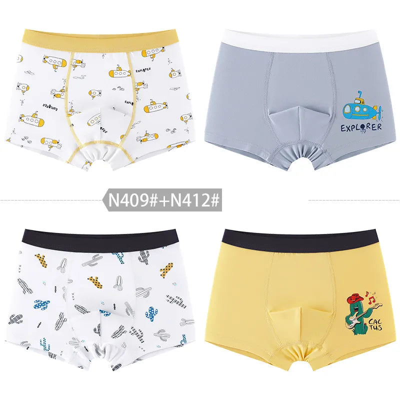 New Arrival Boy's Boxers 4pcs/pack