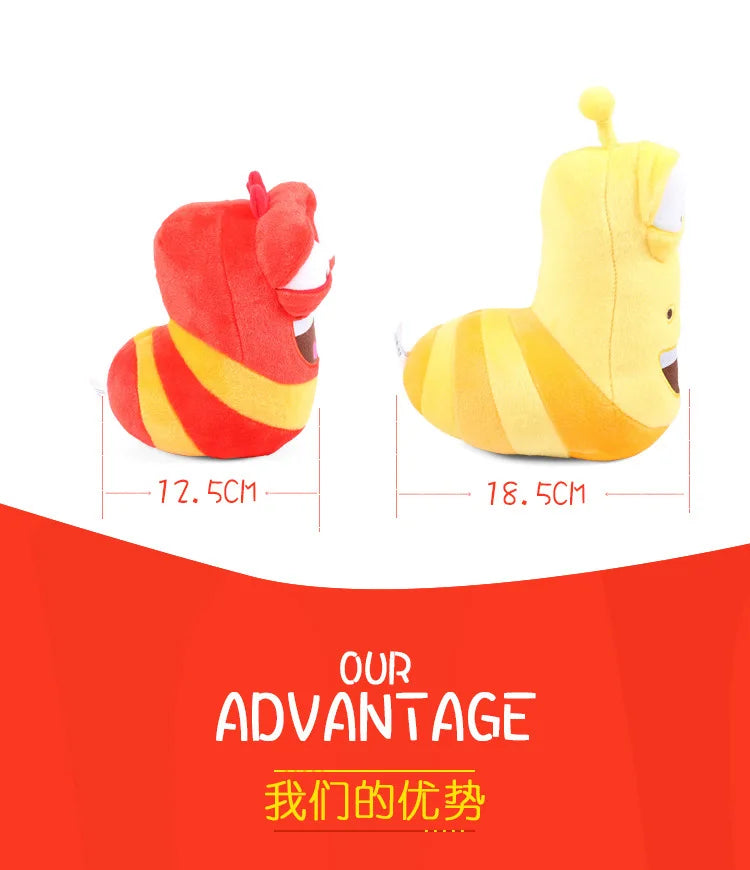Anime TV SHOW Larva ,Creative Larva Plush Toy Stuffed 9/17CM Soft Cartoon Pillow Home Decor Plushie Toy Girl Birthday Gift