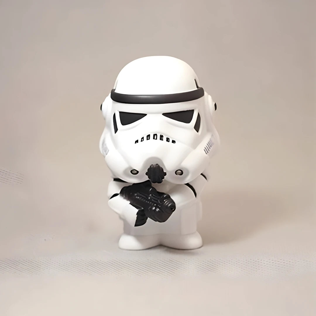 Star Wars Movie 10cm Dark Trooper Black Soldier Stormtropper Anime Action Figure Mini Toys Model For Children Gift