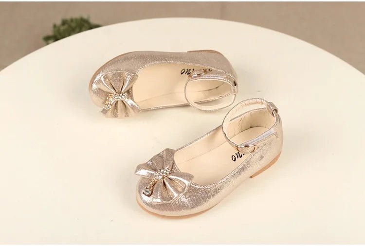 Girl's Leather Elegant Flat Shoes