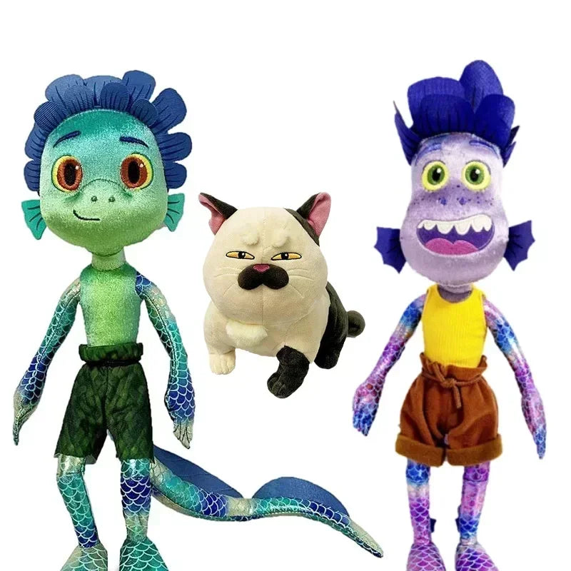 Disney Pixar Movie LUCA 32-45cm Alberto Sea Monster Plush Toy Cartoon Cat Purple Girl Stuffed Animal Toy Kids Christmas Gifts