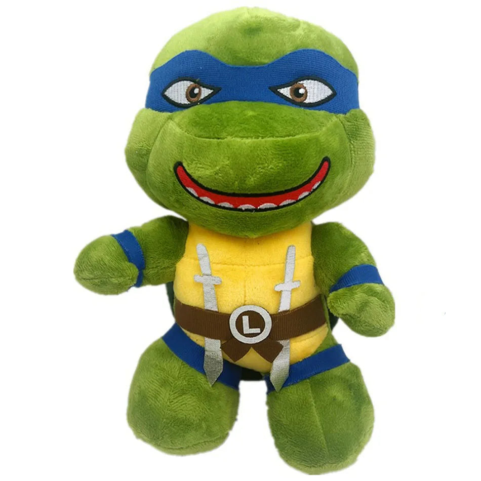 Ninja Turtles Plush Dolls25cm Anime Game TMNT Leo Raph Mike Don Stuffed Animals Decoration Ornament Toys for Kids Birthday Gift