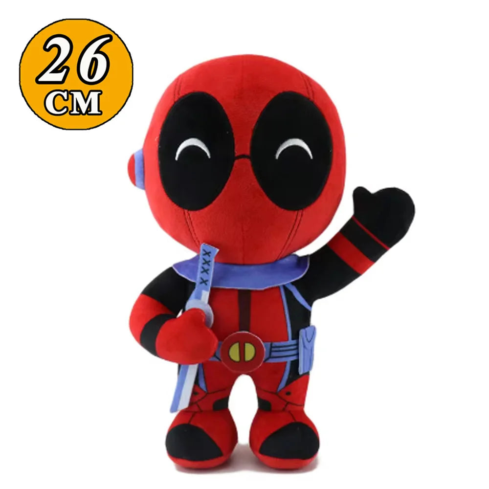 Deadpools Plush Dolls 4 styles New Cartoon 25cm Action Soft Stuffed Throw Pillow 2024 Movie Plush Gifts For Fans Kids Birthday