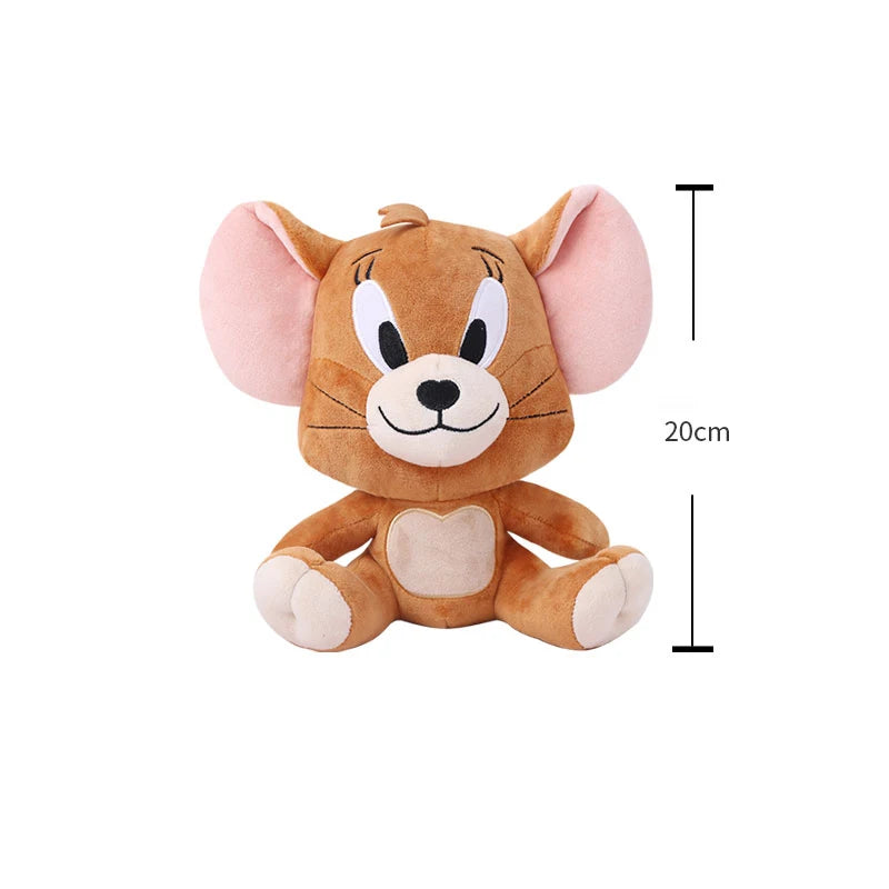 Anime Tom And Jerry Plush Toy Cartoon Movie Figures Cat Mouse Cute Plushies Stuffed Animal Doll Toys For Kids Gift Free Shipping