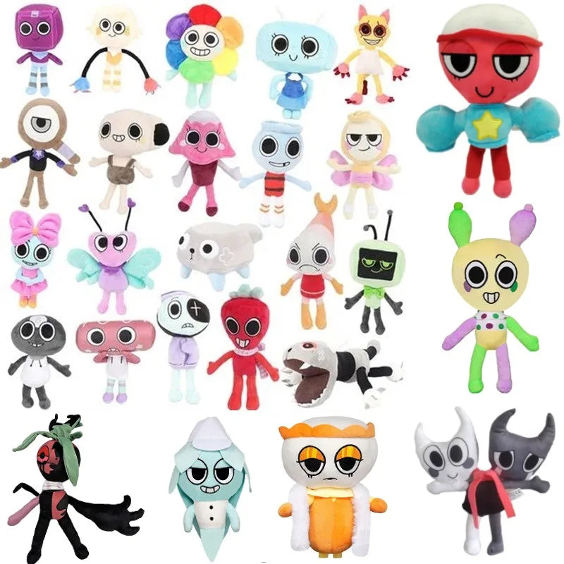DANDY'S WORLD Plush Cute Dandy World Scrap Stuffed Horror Game Goob Pebble Plushie Soft Pillow Doll Children Gifts Doll