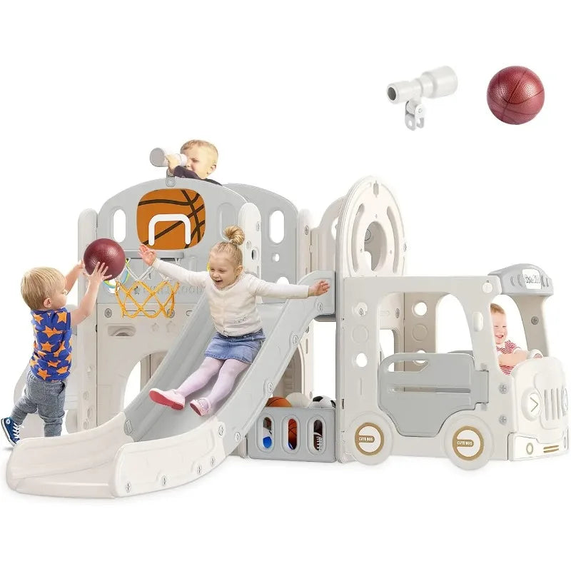Indoor Outdoor Toddler's Slide Playset