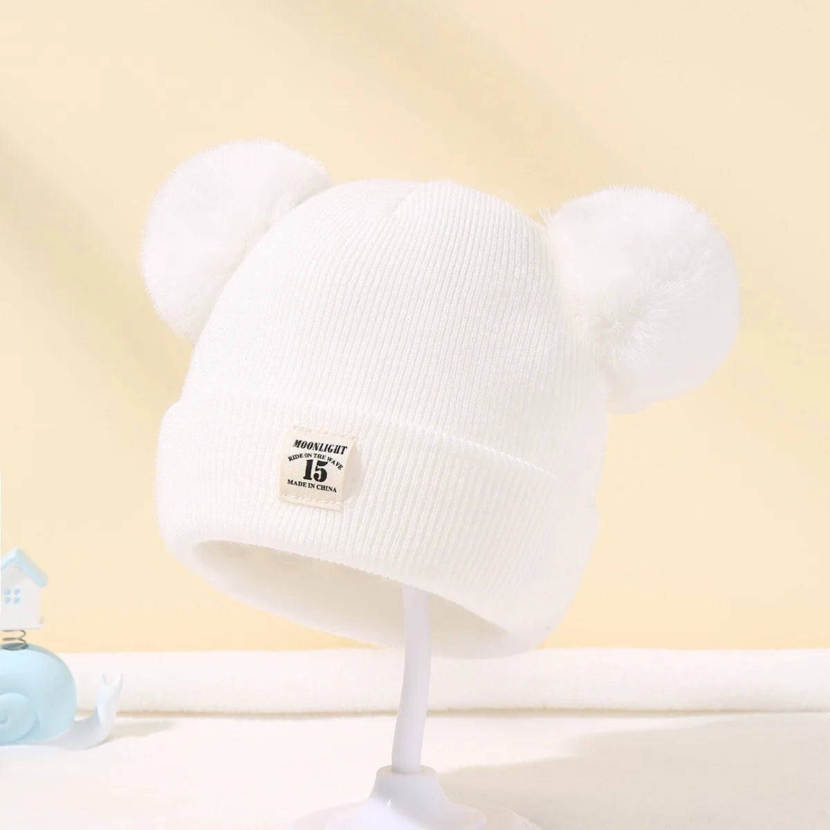 Warm Knitted Hats With EAR Pom