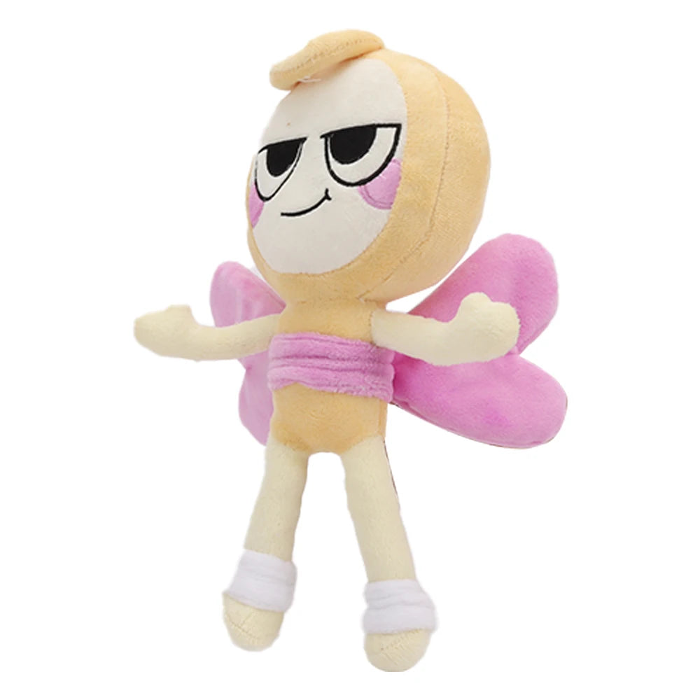 Dandy’s World Plush Shrimpo and Glisten Plush Toy Movie Stuffed Animals Cute Anime Pebble Dog Doll Toys for Kids Birthday Gift