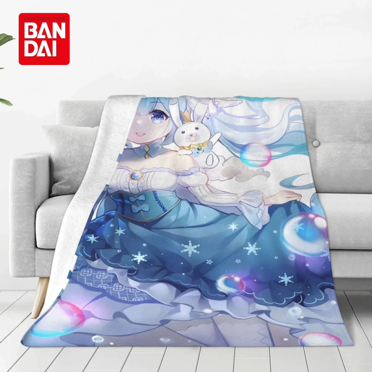 Bandai Hatsune Miku Throw Blanket on Bed Sofa Air Condition Sleeping Cover Bedding Throws Bedsheet For Kids