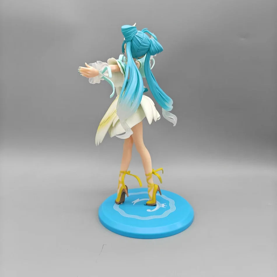 Anime Hatsune Miku X Cinnamoroll Figure panda swan series Cute Statue 18-22cm PVC Model Doll Toy boy Birthday Christmas Gift