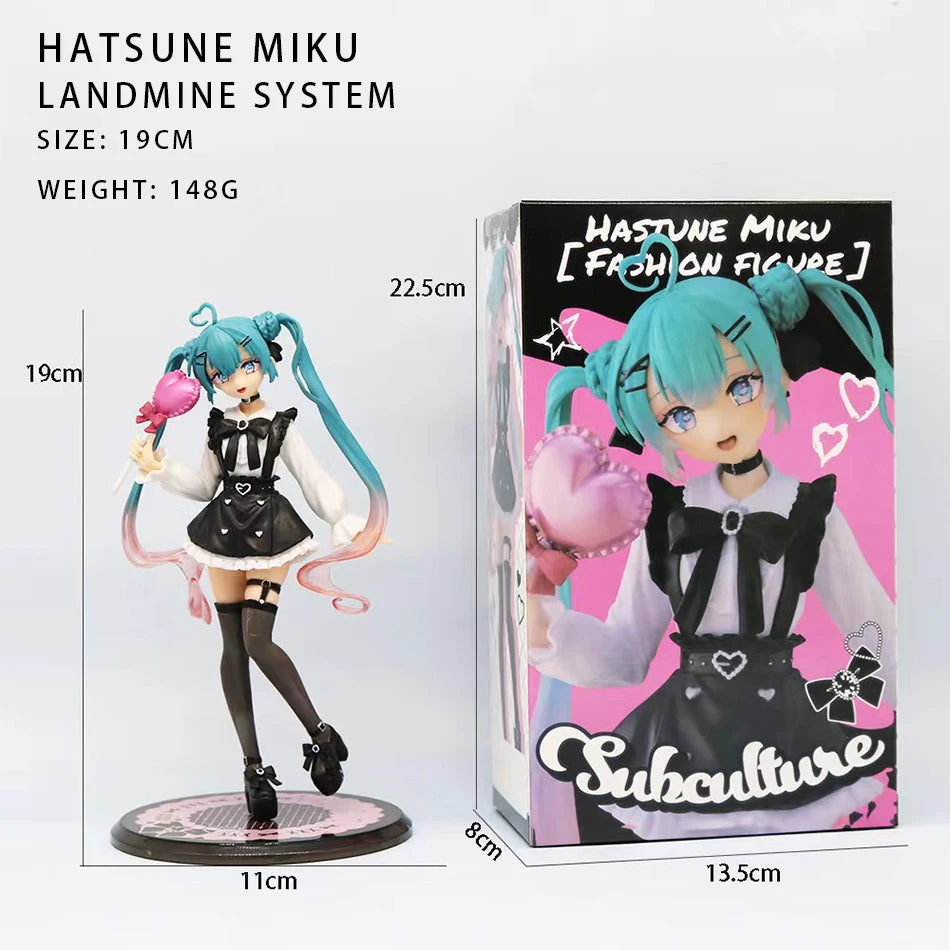 Hatsune Miku Anime 21cm Figure Fashion Subclture Miku Action Figure Christmas Gift PVC Collection Model Doll Toys