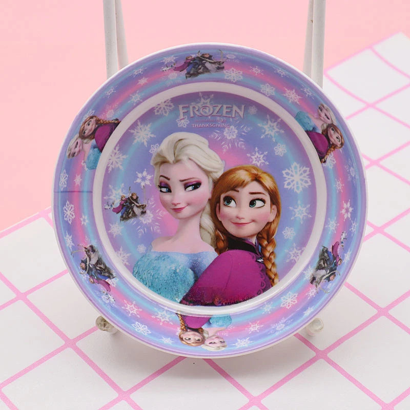 FROZEN MOVIE Elsa Anna Olaf cartoon children's bowl and spoon set personalized creative animation movie anti-fall tableware wholesale