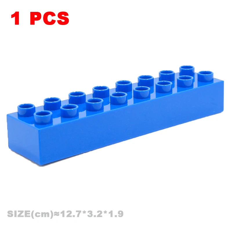 Big Building Blocks Compatible With Duploes Base Bricks Thick Thin Square Assemble Children's DIY Educational Creative Toys