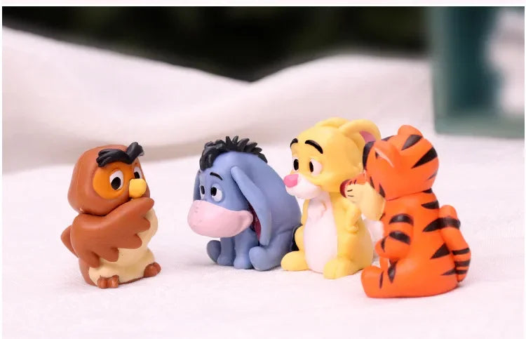 Cartoon Winnie The Pooh 10pcs/set Action Figure Toy Pooh Bear Tigger Eeyore Piglet Action Figure Dolls Toy Gifts For Kids