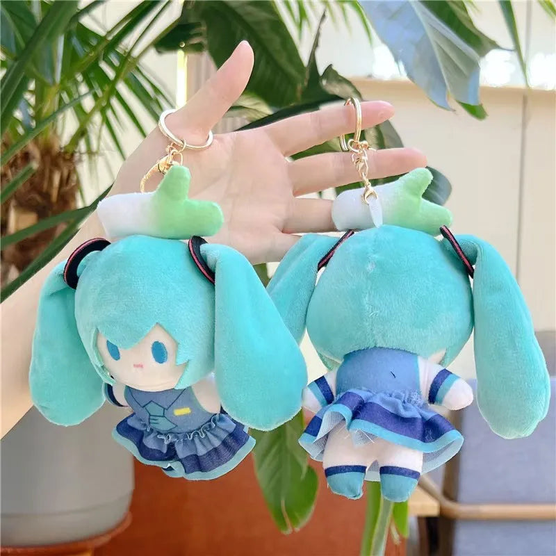 Hatsune Miku Plush Keychain Kawaii Bag Pendant Soft Stuff Accessories For Birthday Gift